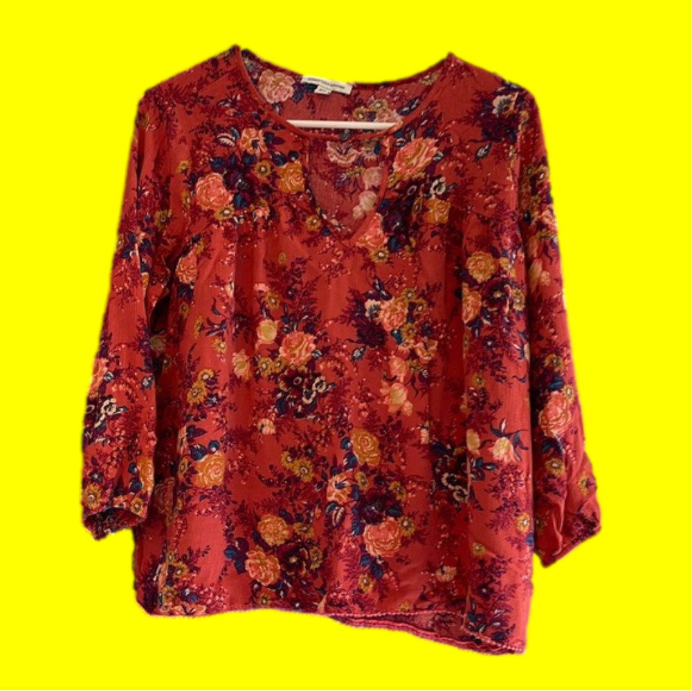 Cute 3/4 sleeve American Eagle top M